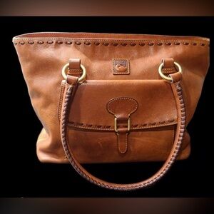 DOONEY & BOURKE FLORENTINE ITALIAN LEATHER TOTE BAG
